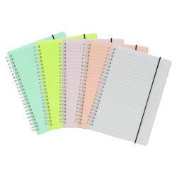 Bloco de Anotações A5 Com Capa Plástica e Fechamento Em Elástico Personalizado
