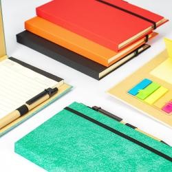 Bloco de Anotações com Caneta e Adesivos Personalizado