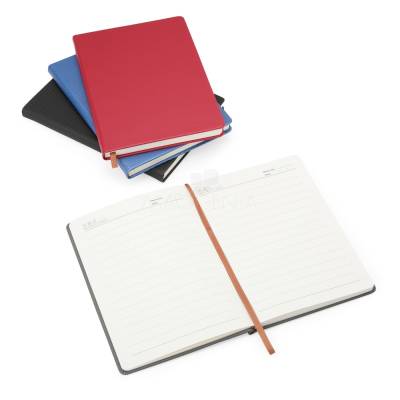 Caderneta PU Texturizada 96 Folhas Pautadas Personalizada