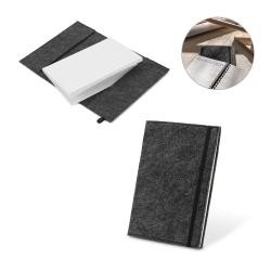 Caderno A5 Capa de Feltro Reciclado Personalizado