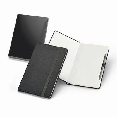 Caderno A5 Sem Pauta com Porta-Caneta e Caneta Personalizado