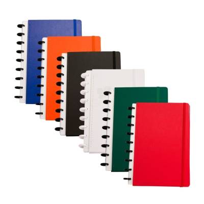 Caderno de Disco com Capa Dura e Fechamento em Elástico Personalizado