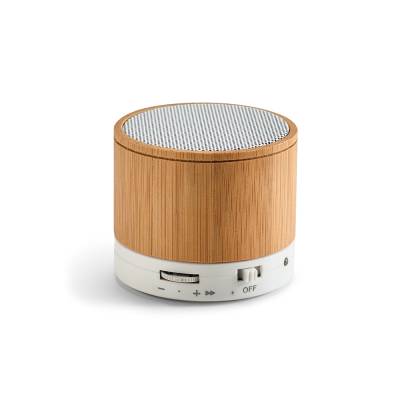 Caixa de Som Bluetooth com Bambu Personalizada