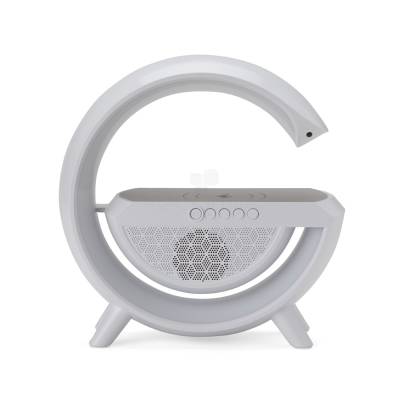 Caixa de Som Bluetooth com Carregador por Indução e Luminária Personalizada