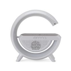 Caixa de Som Bluetooth Com Carregador Por Indução e Luminária Personalizada