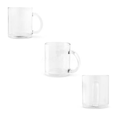 Caneca de Vidro 350ml para Sublimação Personalizada