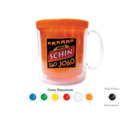 Caneca Térmica Cristal Color 300ML Promocionais