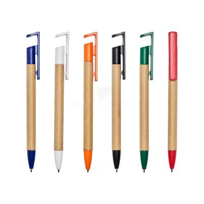 Caneta Ecológica com Suporte Para Celular Personalizado