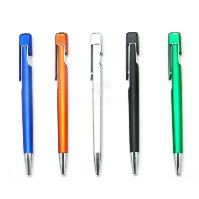 Caneta Plástica com Click Personalizada