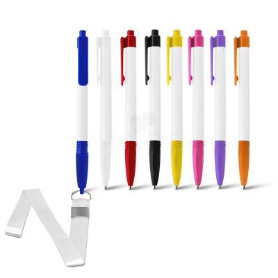 Caneta Plástica com Cordão Personalizada