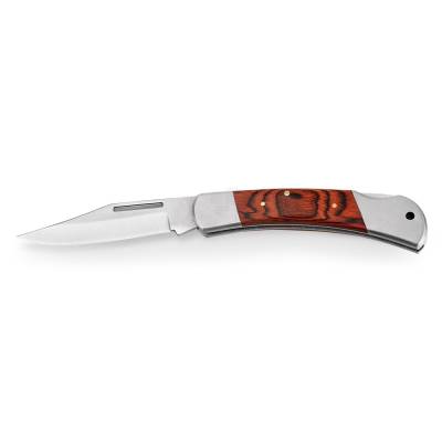 Canivete de Metal com Cabo de Madeira Personalizado