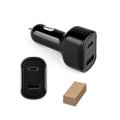Carregador Veicular USB-C e USB-A Personalizado