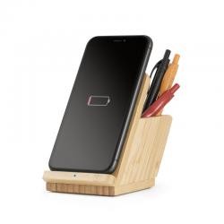 Carregador Wireless de Bambu Personalizado