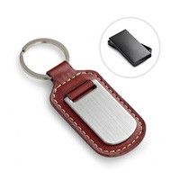 Chaveiro de Couro Sintético com Detalhes em Metal Personalizado