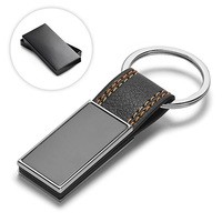 Chaveiro de Couro Sintético com Metal 6,5cm Personalizado