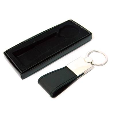 Chaveiro Metal com Alça em Couro Sintético