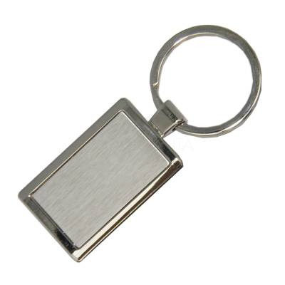 Chaveiro Retangular de Metal Personalizado