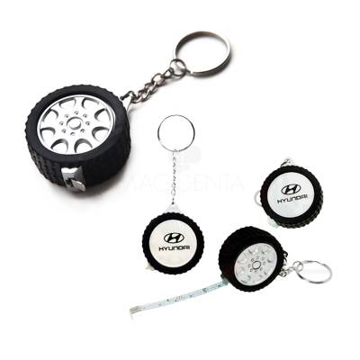 Chaveiro Trena 1m Formato Pneu Personalizado