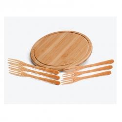 Conjunto de Petiscos Em Bambu 7 Peças Personalizado