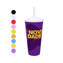 Copão Twister 1 Litro Com Tampa e Canudo Personalizado