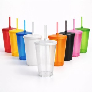 Copo Com Tampa e Canudo 750ml Personalizado