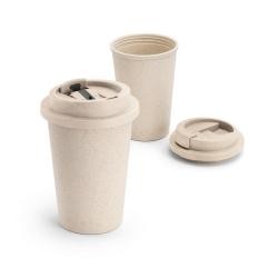 Copo de Viagem Em Fibra de Bambu 380ml Personalizado