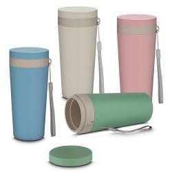 Copo Plástico 300ml Com Alça e Tampa Personalizado