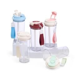 Copo Plástico 600ml Com Tampa e Canudo Personalizado