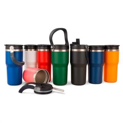 Copo Térmico de Inox 600 ml com Tampa e Canudo Personalizado