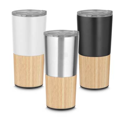 Copo Térmico Inox 550ml com Bambu Personalizado