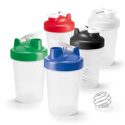 Coqueteleira 400 ml com Medidor e Misturador em Aço Inox Personalizada