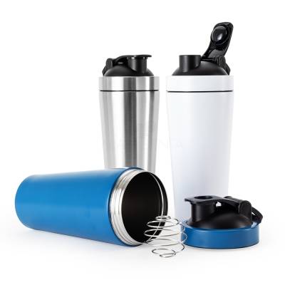Coqueteleira de Aço Inox 900 ml com Tampa e Alça Personalizada