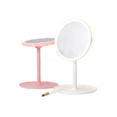 Espelho de Mesa Plástico com LED Personalizável