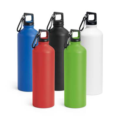 Garrafa de Alumínio 800ml com Mosquetão Personalizada