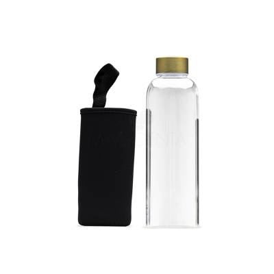 Garrafa de Vidro 650ml com Capa Protetora Personalizada