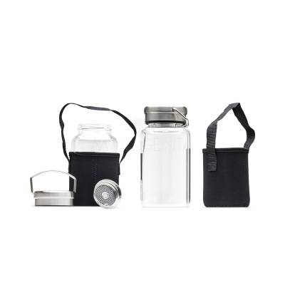 Garrafa de Vidro com Infusor 650ml Personalizada