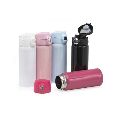 Garrafa Térmica Inox 400ml com Trava Personalizada