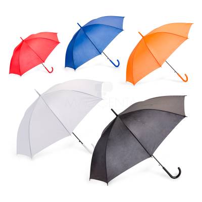 Guarda-chuva Automático em Nylon com Cabo Curvado Personalizado