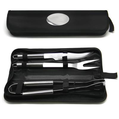 Kit Churrasco 3 Peças em Inox Personalizado