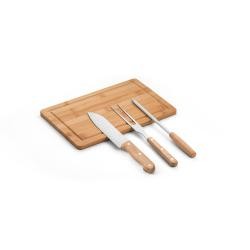 Kit Churrasco 4 Peças Em Estojo Personalizado