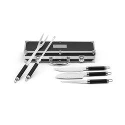 Kit Churrasco 5 Peças Em Alumínio Personalizado