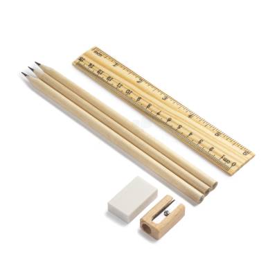 Kit Escritório em Bambu Personalizado