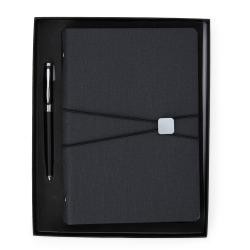 Kit Executivo com Caderno Fichário e Caneta Personalizado