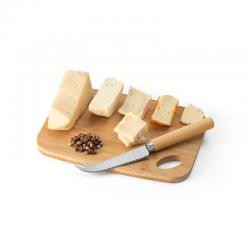 Kit Queijo Com Tábua e Faca Em Bambu Personalizado