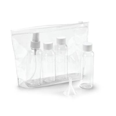 Kit Viagem 5 Peças com Frascos 65ml e 60ml Personalizado