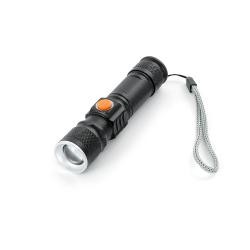 Lanterna de Metal Recarregável com Zoom Personalizada
