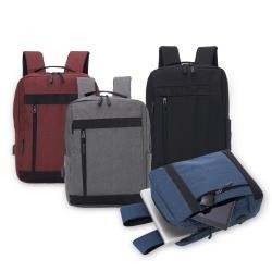 Mochila Para Notebook 15,6 Polegadas Em Nylon Com Porta Usb Personalizada