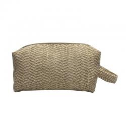 Necessaire de Juta 25,5x11,5x10 Cm Personalizada