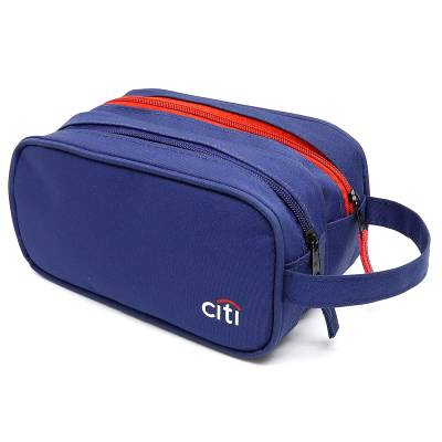 Necessaire Oxford Plastificada com Dois Compartimentos Personalizada
