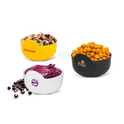 Petisqueira Redonda 475ml em Plástico Premium Personalizada
